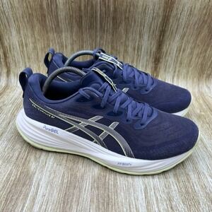 ASICS Gel-Cumulus 27 Men's Size 9.5 Navy Blue Lime Running Shoes 1011B960